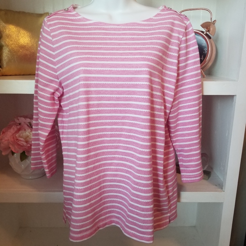 Peace + Pearls 3/4 Sleeve Blouse